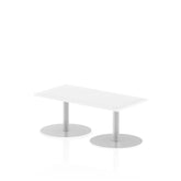 Dynamic Italia 1200 x 600mm Poseur Rectangular Table White Top 475mm High Leg ITL0228 DD